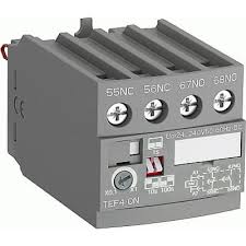 [*110910] Temporizador Frontal para contactores AF (apto para estrella triángulo) - Montaje directo sobre el contactor - sin tensión auxiliar - 0,1-100s Regulable - 1NA+1NC       TEF4-ON