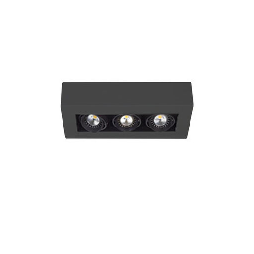 [110974] PLAFON 3X 50W DICRO GU10 MOVIL NEGRO VACIO ZONIC