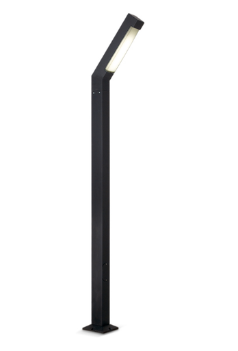 [110992] FAROLA CUADRADA ALUM P/E27 NEGRA