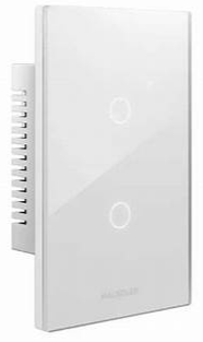 [111428] TECLA SMART BLANCO 2 CANALES AC110-240V MAX 10A (EX TSX2B-CP)