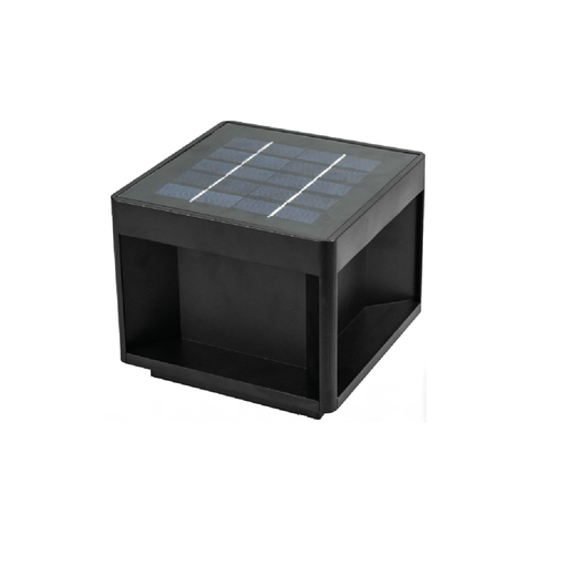 [111648] APLIQUE IP65 C/PANEL SOLAR 1.6W 5V 150X150X125mm  3 TEMPERATURAS CÁLIDO + NEUTRO + FRIO  PLASTICO ABS