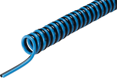 [PUN-6X1-S-1-DUO-BS] MANGUERA HELICOIDAL / DIAM. EXT. TUBO 6MM / LONG. DE TRABAJO 1M / COLOR AZUL-NEGRO