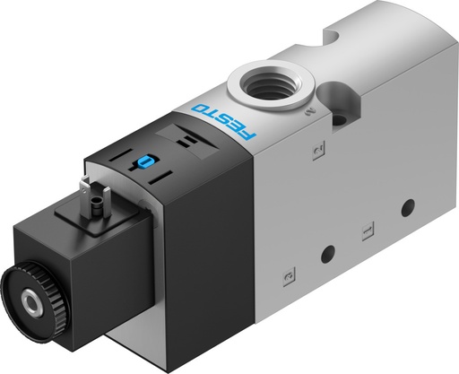 [VUVS-LT30-M32C-MZD-G38-F8-1C1] VALVULA / 3/2 NC / MUELLE MEC. / ROSCA G3/8 / CAUDAL NOM. 1600L/MIN / ACCION. MAN. AUX. C/ ENCLAV / PILOTO EXTERNO G1/8 / BOBINA 24VCC - P/ CONEC. TIPO C