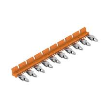 [TCC 6.4/10 OR] PUENTE DE INTERCONEXION ENCHUFABLE. APLICA A BORNES RELES MODELO TRS Y OPTOACOPLADORES TIPO BORNE MODELO TOS DE 6.4mm DE ANCHO. TENSION NOMINAL: 250V. CORRIENTE NOMINAL: 17.5A. PARA 10 PUNTOS DE INTERCONEXION MAXIMO. CUBREPEINE COLOR NARANJA.        2556360000