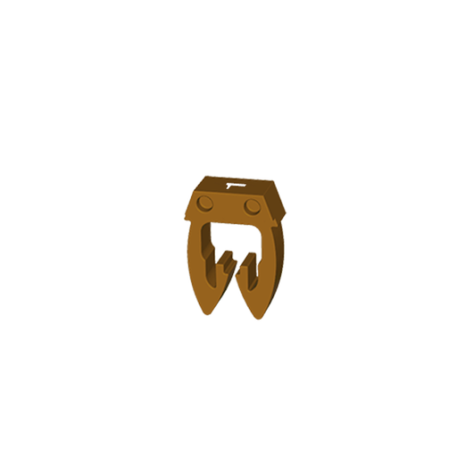 [ICAB-00/1-C] IDENTIFICADOR P/CABLE DE 0.5 A 1.5MM2 X 250UN (1)  COLOR MARRON DE PASO 4MM