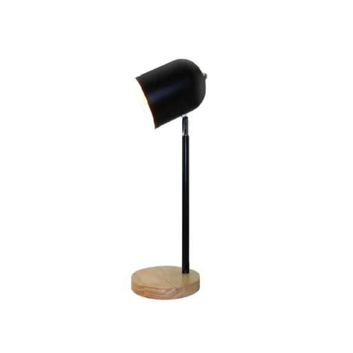 [112575] LAMPARA DE MESA / ESCRITORIO E27 MADERA NEGRO   BARTOLO