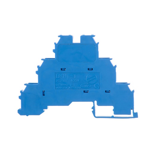[BKNT-T-AZ] BORNE DE PASO TRIPLE PISO(PASO-SENSOR-ALIMENT.) COLOR AZUL