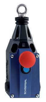 [*112877] Interruptor de emergencia, cuerpo metálico, tapa termoplástica, contactos 1NA/1NC, boton de rearme (reset), boton de parada de emergencia, monitoreo de hasta 75 metros de cable de acero, IP67.