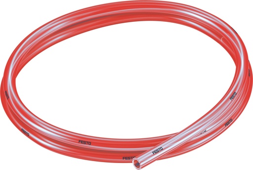 [PUN-H-8X1,25-TRT] MANGUERA POLIURETANO / DIAM. EXT. 8MM / RESIST. HIDROLISIS / COLOR ROJO TRANSLUCIDO / x MT