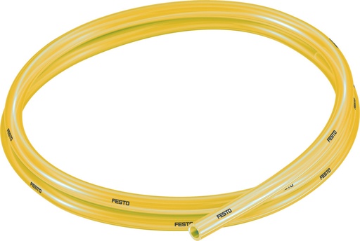 [PUN-H-8X1,25-TGE] MANGUERA POLIURETANO / DIAM. EXT. 8MM / RESIST. HIDROLISIS / COLOR AMARILLO TRANSLUCIDO / x MT