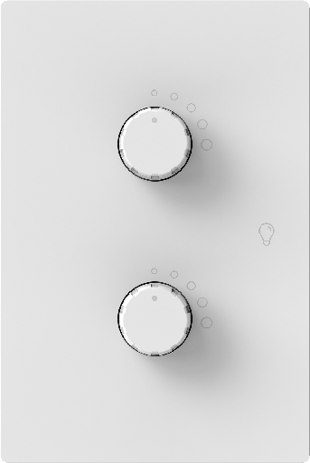 [112918] MODULO DIMMER LED DOBLE MILAN BLANCO MACROLED