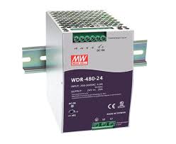 [*112970] Fuente de alimentacion, Monofásica y Bifásica, Entrada 180...550 VAC / 254...780 VDC, Salida 24 VDC / 20A, 480W, Con montaje a riel DIN. Con protecciones de corto circuito, sobrecarga, sobretension y sobretemperatura, Temperatura de trabajo -25...70 oC, 89.5% de eficiencia, Tamaño 85,5*125,2*128,5mm.