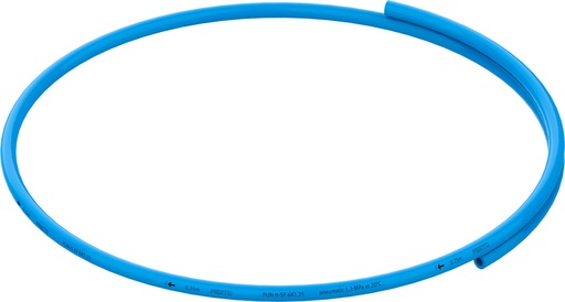 [PUN-H-SF-6X1,25-BL] MANGUERA POLIURETANO / DIAM. EXT. 6MM / -0.95/13 BAR / -35/80°C / COLOR AZUL / APTO AGUA