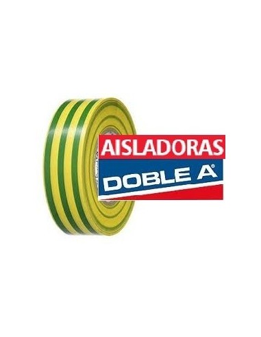 CINTA AISL 18MM X 10 MTS   VERDE / AMARILLO (Simil 165 3M)