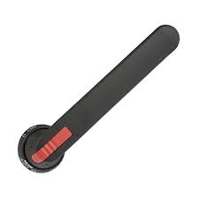 [OHB274J12] Manija negra IP65 tipo pistola L=274mm con bloqueo candado y de puerta para OT1000...4000
