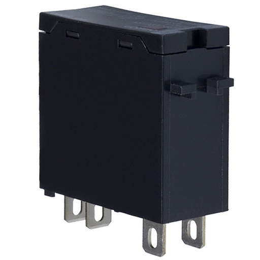 [G3RODX02SNUTUDC524] Optoacoplador de interface para montaje en zócalo P2RFZ-05-E (no incluido). Ancho: 13mm. Ancho del zócalo: 16mm. Excitación: 5 a 24 Volts DC. Corriente de salida: hasta 2 Amper dentro del rango de tensión 5 a 48 VDC.   G3RODX02SNUTUDC524