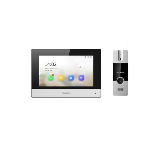 PORTERO VISOR HIBRIDO. MONITOR IP WIFI Mod: DS-KH6320-WTDE1) Y FRENTE Mod: DS-KB2411TIM