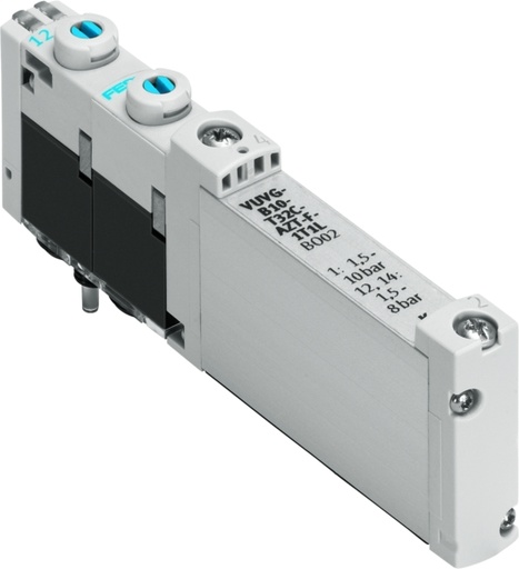 [VUVG-B14-P53C-ZT-F-1T1L] ELECTROVALVULA / 5/3 CC / P/ PLACA BASE / MUELLE MEC. / PILOTAJE EXT. / TENSION 24 VDC - CONEX. ELEC. PLACA BASE - INDIC. LED