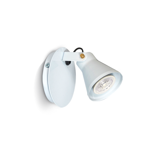 [GALIA BLANCO] APLIQUE 1 LUZ MOVIL DICROLED GU10 BASE REDONDA  Ø12CM BLANCO LINEA GALIA