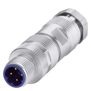 [100208997] CONECTOR CON CAJA DE METAL ROBUSTA Y SISTEMA DE MONTAJE RAPIDO IE M12 Plug PRO, 180° SALIDA DE CABLE (codificación D) 1 paquete = 1 unidad para SCALANCE X208 PRO y ET 200 PRO PN    6GK1901-0DB10-6AA0