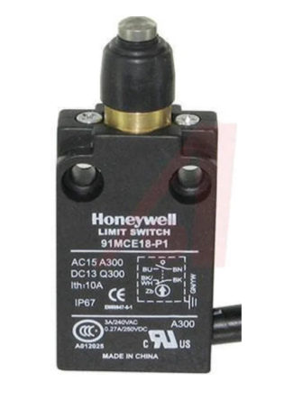 [113291] LIMITE DE CARRERA CON EMBOLO. NA/NC, 300V, 10A, IP67