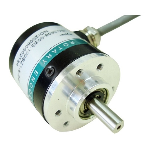 [ISC3806-1000-BZ1-5-L] ENCODER  1000PPV   5VCC   EJE SOLIDO 6MM   SEÑAL SALIDA A,A-,B,B-,Z.Z  ONDA CUADRADA.  SALIDA A CABLE