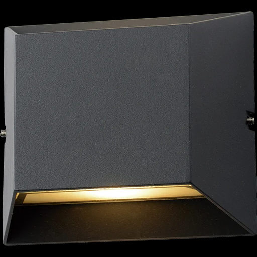 [113359] LUMINARIA BIDIRECCIONAL TRAPEZOIDAL CON LED 12W  3000K NEGRO- 220V 50HZ - IP54