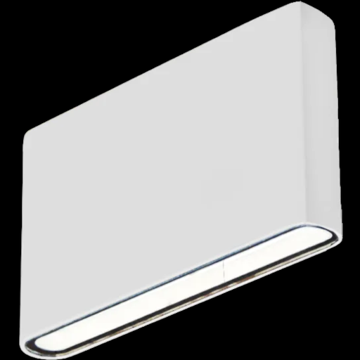 [113386] LUMINARIA BIDIRECCIONAL PLANA CON LED 7.2W 3000K LUZ CALIDA  - 220V 50HZ - IP54 BLANCO