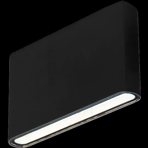 [113387] LUMINARIA BIDIRECCIONAL PLANA CON LED 7.2W 3000K LUZ CALIDA  - 220V 50HZ - IP54 NEGRO