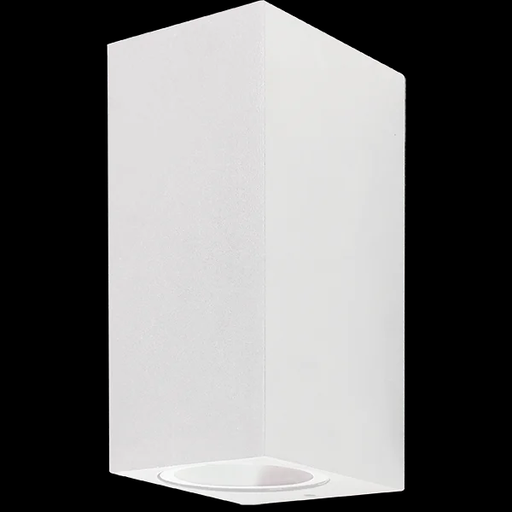 [113392] LUMINARIA BIDIRECCIONAL CON FRENTE RECTO P/2 GU10 IP44 BLANCO