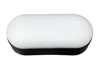 [113413] APLIQUE TORTUGA OVAL 18W 4000K 220V IP65 NEGRO 183x83x53mm