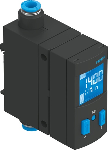 [SFAB-10U-HQ6-PNLK-PNVBA-M12] SENSOR CAUDAL / MARGEN 10 L/MIN / MONTAJE DIN / RACOR 6MM / SAL.1 1x PNP/NPN/IO-LINK - SAL.2 1x ANALOG. 0-10V / 1-5V / 4-20mA / TENSION 15-30VDC / PANTALLA LCD / CONEX. ELEC. M12 5P