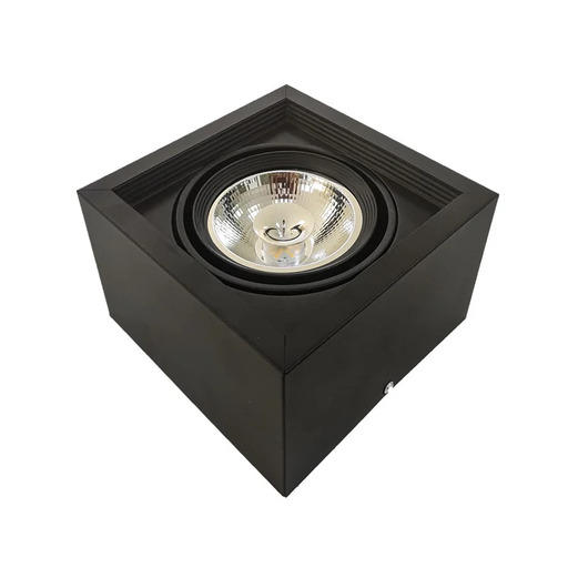 [113564] PLAFON CARDANICO 1 LUZ AR 111 NEGRO   GADGET I