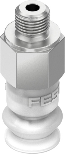 [VASB-8-M5-SI-B] VENTOSA REDONDA / TAMAÑO 8MM - FUELLE 1.5MM / ROSCA EXT. M5 / MAT. SILICONA / SERIE B