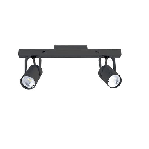 [113811] ALIQUE DICRO 2 LUCES BASE REGLETA 350 GU10 NEGRO