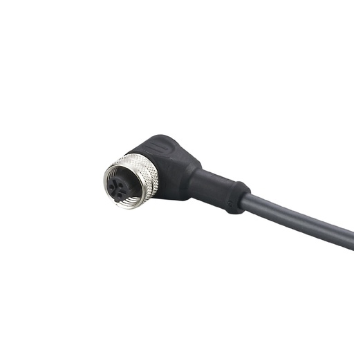 [113879] CONECTOR HEMBRA ACODADO M12 3 POLOS 3 HILOS  2MT
