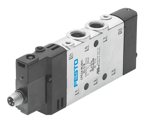 [CPE14-M1CH-5L-1/8] ELECTROVALVULA / 5/2 MONO. / TAMAÑO 14MM / PILOTAJE INT. / ROSCA G1/8 / CONEX. ELECT. M8x1 - 4P / TENSION 24VDC