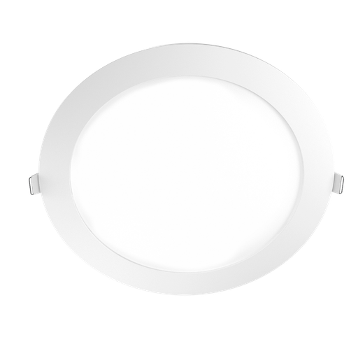 [114044] PLAFON LED REDONDO PLATEADO 18W 85-265V 25.000HS LUZ CALIDA 3000K-1530LM