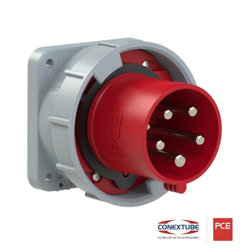 FICHA MACHO EMBUTIR 3P+N+T 63A IP67 380V