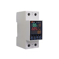 [114273] PROTECTOR DE TENSION PLUS CON INDICADOR DE CONSUMO MONOFASICO CONFIGURABLE CON VOLTIMETRO Y AMPERIMETRO 63A