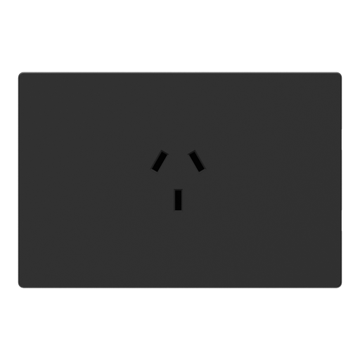 [114319] MODULO 1 TOMA MILAN GRIS MACROLED, AC 250V, 10A MAX. BASTIDOR METALICO