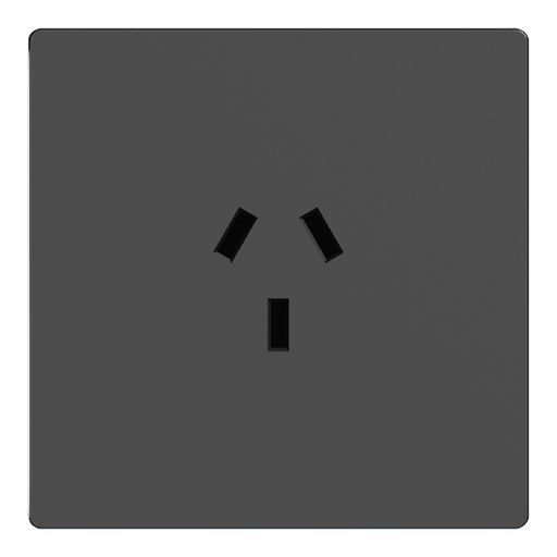 [114320] MODULO 1 TOMA MIGNON MILAN GRIS MACROLED, AC 250V, 10A MAX. BASTIDOR METALICO