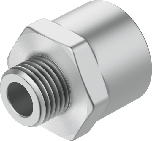 [NPFC-R-G38-G18-FM] REDUCTOR / ROSCA INT. G3/8 -  ROSCA EXT. G1/8 / LATON NIQUELADO