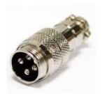 [MCR3-4P] CONECTOR DIN MICROF.  MACHO CABLE 4P