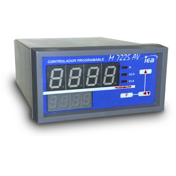 [M 7225 AV 220VCA] AMPERIMETRO/VOLTIMETRO 0/5A M7225 AV 48X 96 SI/NO ALIM 220VCA 1 PUNTO CONFIG (RELE SOBRE CORRIENTE)