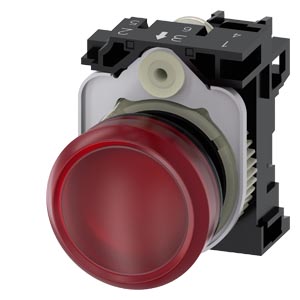 [100350565] LAMPARA SEÑALIZACION ACT PLASTICO COMPLETA ROJA 220V AC IP69K.   3SU1106-6AA20-1AA0